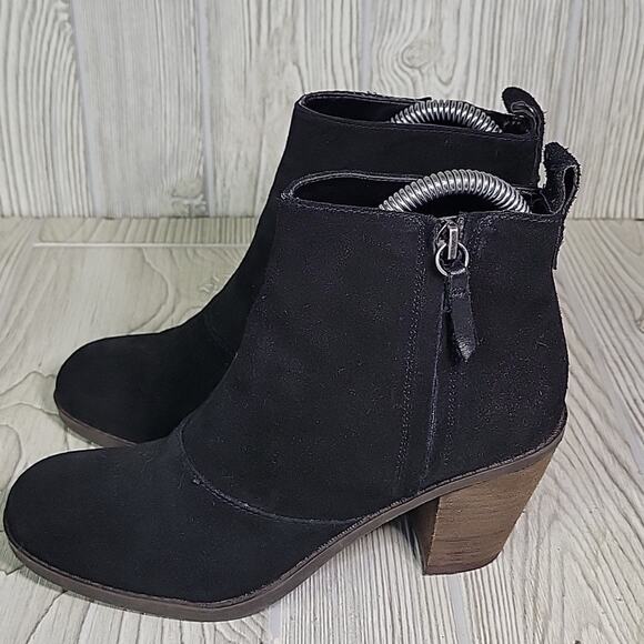 DV Dolce Vita Jax Black Leather Ankle Boots Womens Size 6.5 - Picture 4 of 12